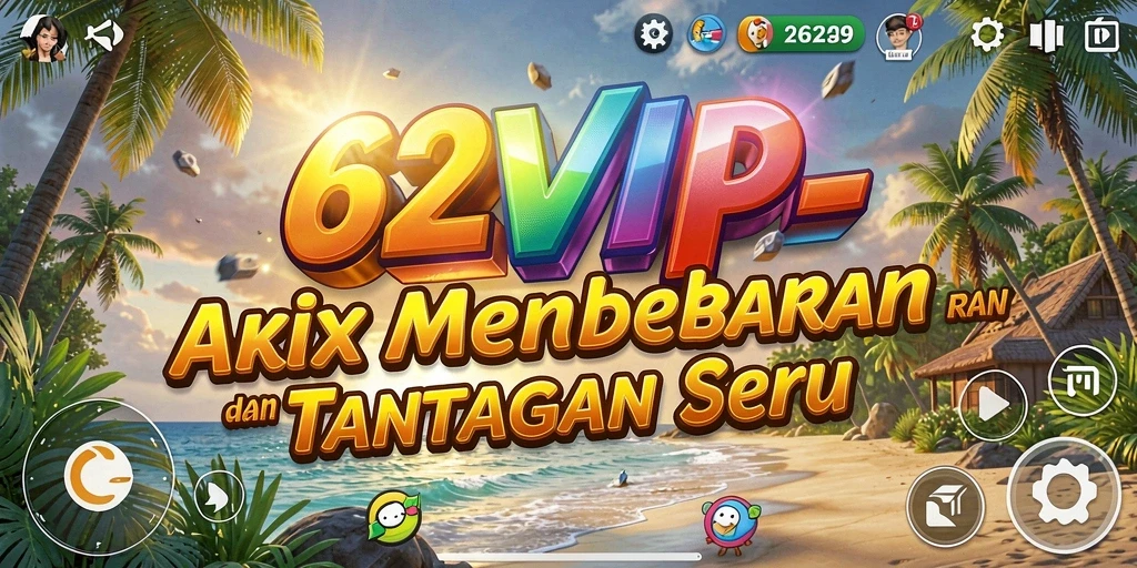 Gameplay seru dan aksi mendebarkan dalam 62VIP.