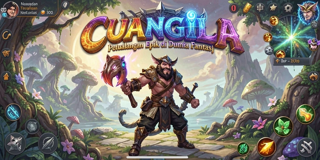 Tampilan gameplay CUANGILA yang menegangkan dan penuh aksi di dunia RPG.