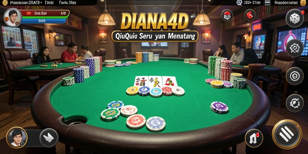 Tampilan gameplay QiuQiu yang menarik dan interaktif.