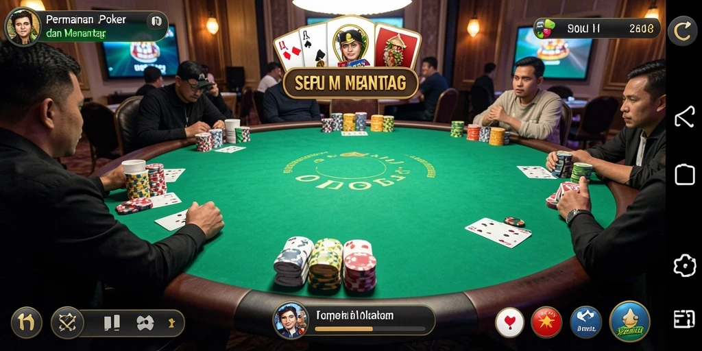 Tangkapan layar F08 menampilkan pengalaman bermain poker yang seru dan interaktif.