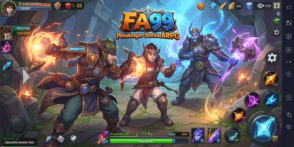 Tangkapan layar gameplay ARPG yang menarik dan penuh aksi.