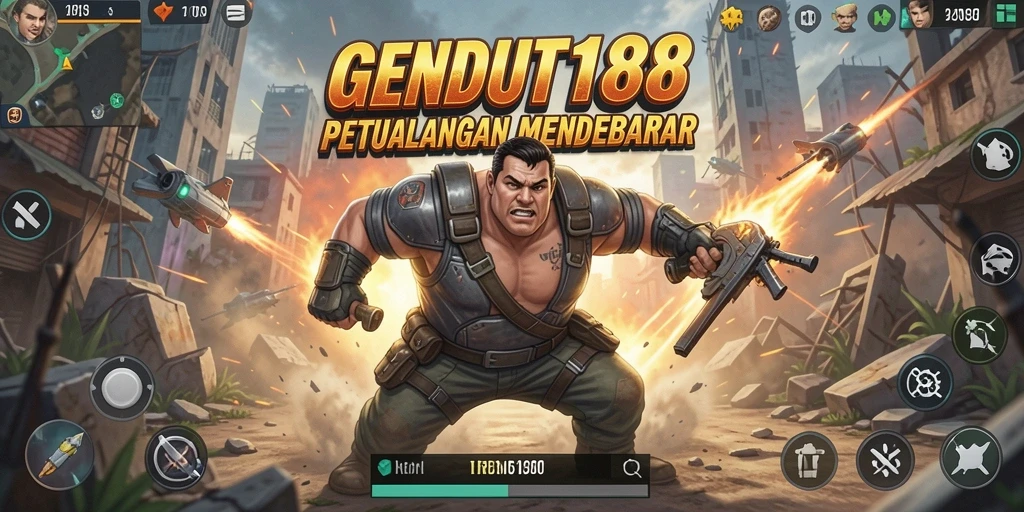 Tampilan aksi seru dalam gameplay GENDUT188 yang mendebarkan.