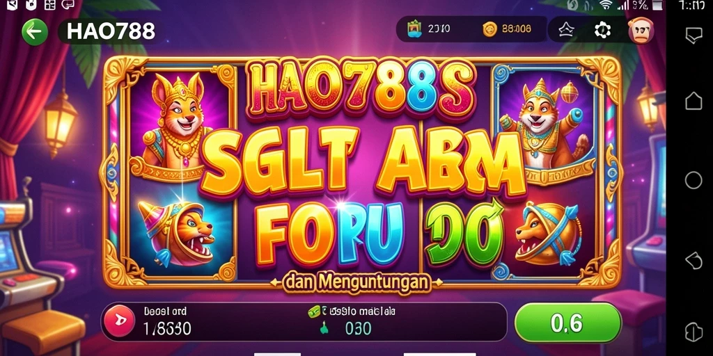 Tampilan menarik dari permainan slot HAO788 yang mengasyikkan.