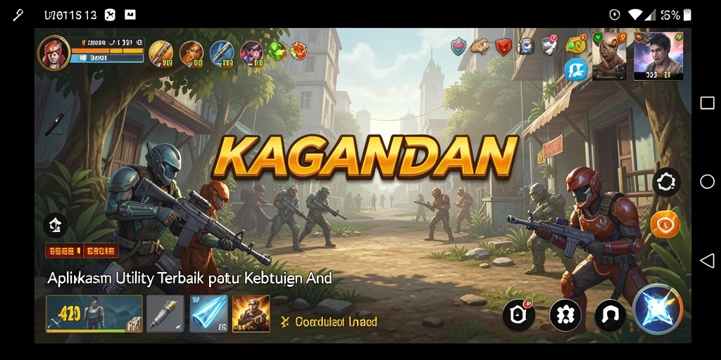 Tampilan antarmuka aplikasi KAGANDAN yang intuitif dan menarik.