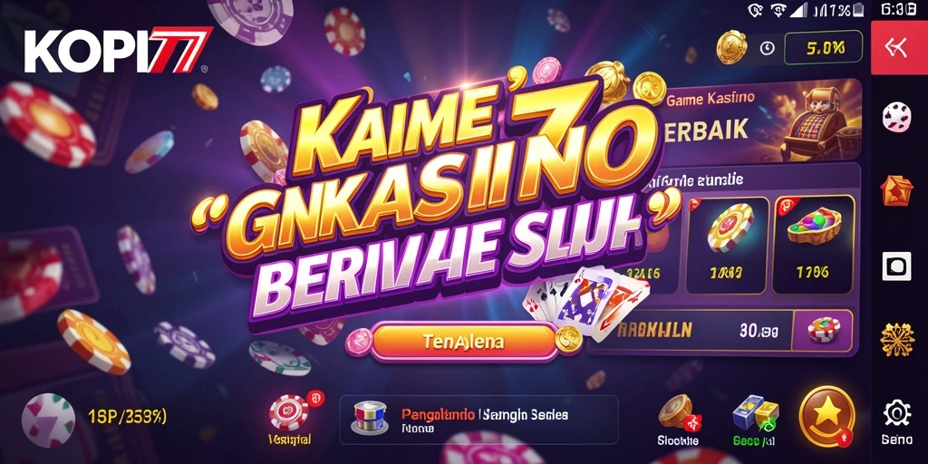 Screenshot gameplay KOPI77 yang menarik dengan suasana Kasino nyata.