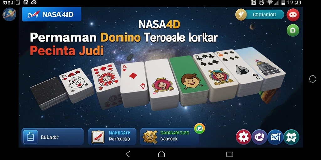 Tampilan gameplay seru dalam permainan Domino NASA4D.