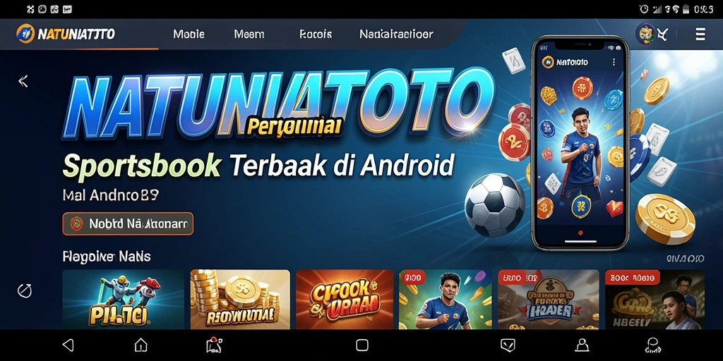 Tampilan antarmuka aplikasi NATUNATOTO yang menarik dan informatif.