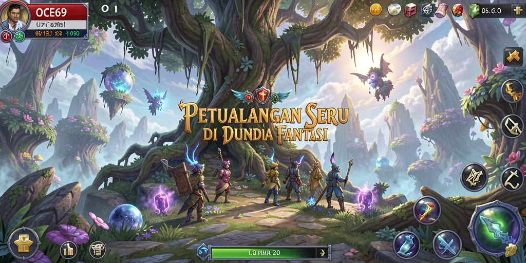 Screenshot gameplay OCE69: menampilkan aksi petualangan yang mendebarkan.