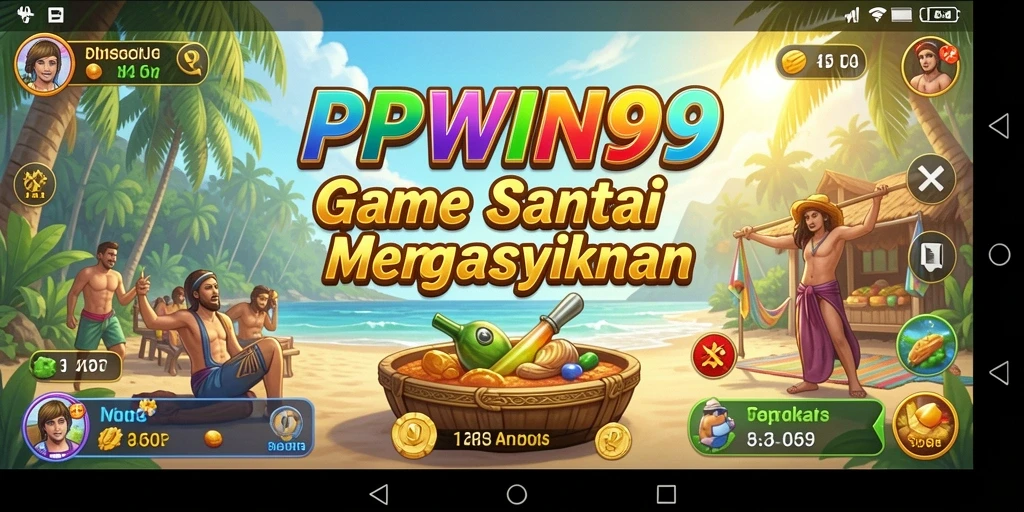 Screenshot utama PPWIN99 menampilkan gameplay santai dan grafik yang cerah.