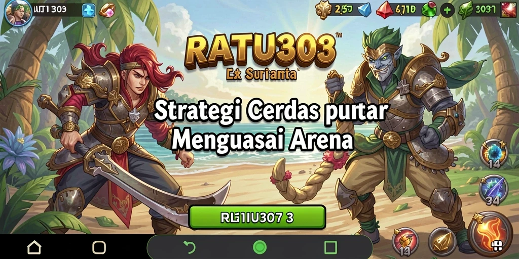 Screenshot permainan RATU303 menampilkan aksi strategi yang intens.