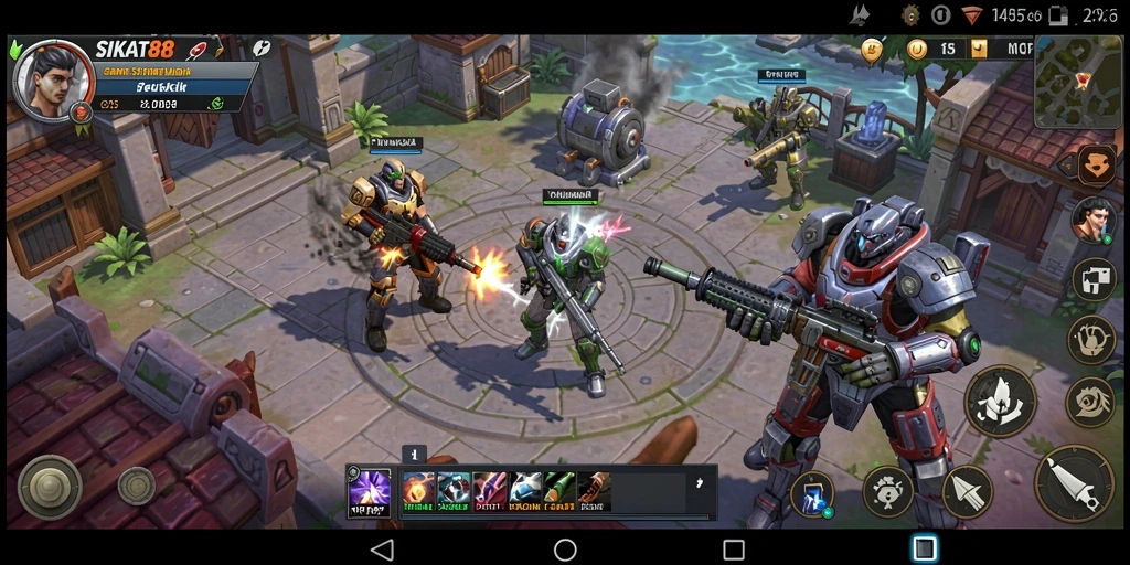 Tampilan gameplay SIKAT88 yang intens dan strategis.