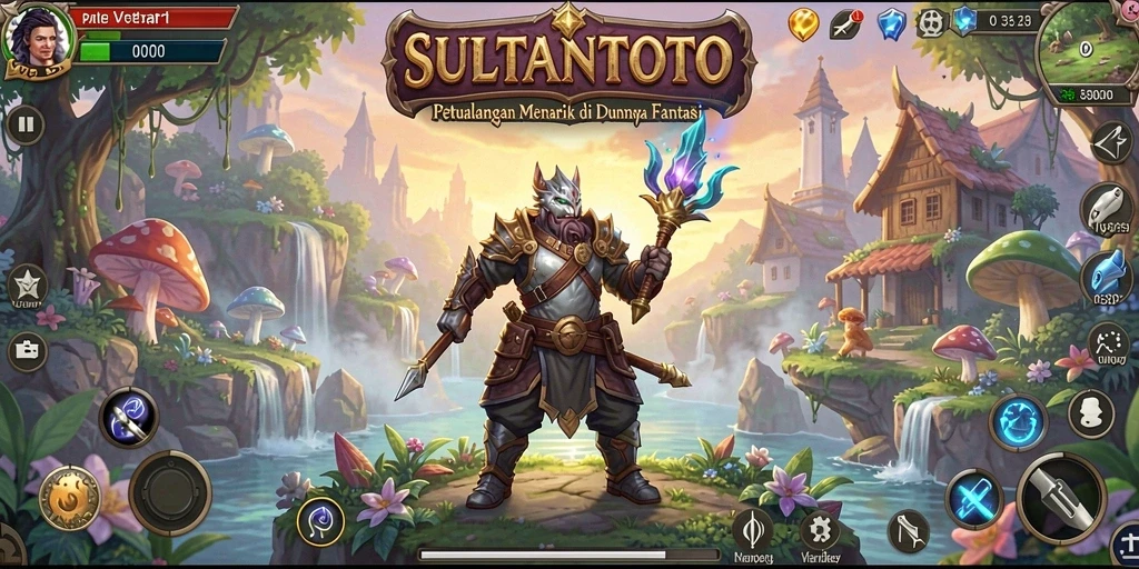 Tampilan gameplay SULTANTOTO yang penuh petualangan dan tantangan.