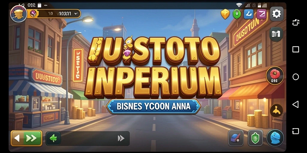 Screenshot UUSTOTO menampilkan pemain yang sedang membangun bisnis Tycoon.