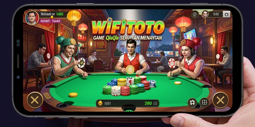 Tangkapan layar gameplay QiuQiu yang mengasyikkan di WIFITOTO.
