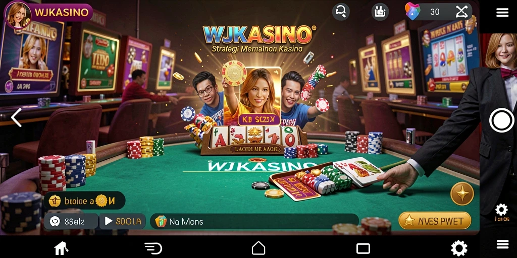 Tampilan gameplay strategi WJKASINO yang menarik dan mendebarkan.